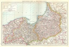 Karte"Ost-u.Westpreußen"Prusy