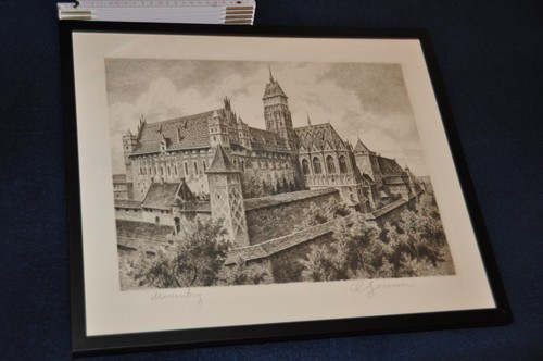 Große radierung schloss - große,